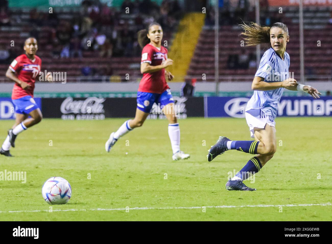 Ariadna Mingueza, de l'Espagne, lors de la Coupe du monde féminine U-20 de la FIFA, Costa Rica, contre Espagne, le 13 août 2022 Banque D'Images