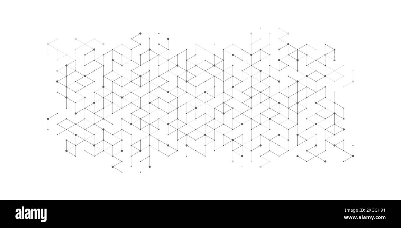 Soins de santé modernes ou conception de fond médical. Concept d'innovation en soins de santé. Bannière Web d'en-tête horizontale. Fond géométrique abstrait avec Illustration de Vecteur