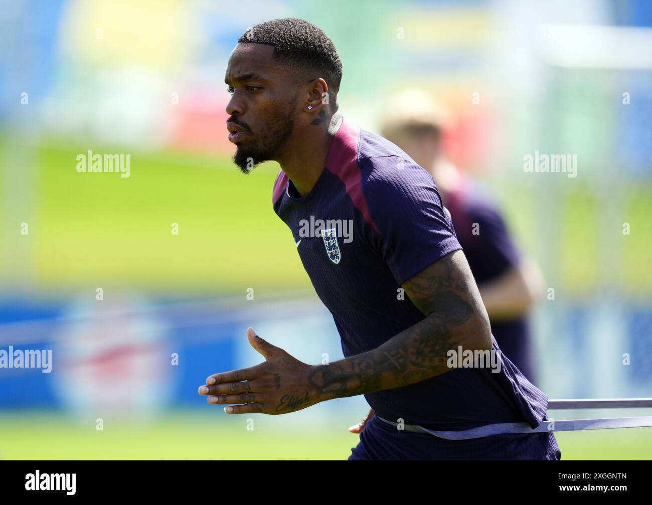 L'Anglais Ivan Toney lors d'une séance d'entraînement au Spa & Golf Resort Weimarer Land à Blankenhain, en Allemagne. Date de la photo : mardi 9 juillet 2024. Banque D'Images