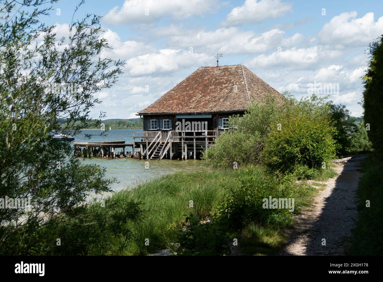 Lac Ammersee en Bavière, Allemagne en été Banque D'Images