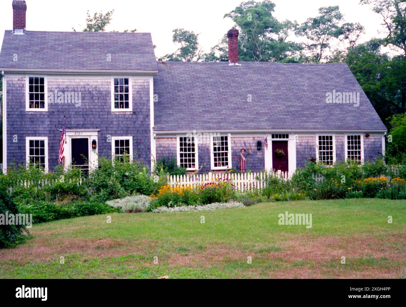 La maison historique Hopkins à Brewster, Massachusetts, États-Unis, approx. 1996 Banque D'Images