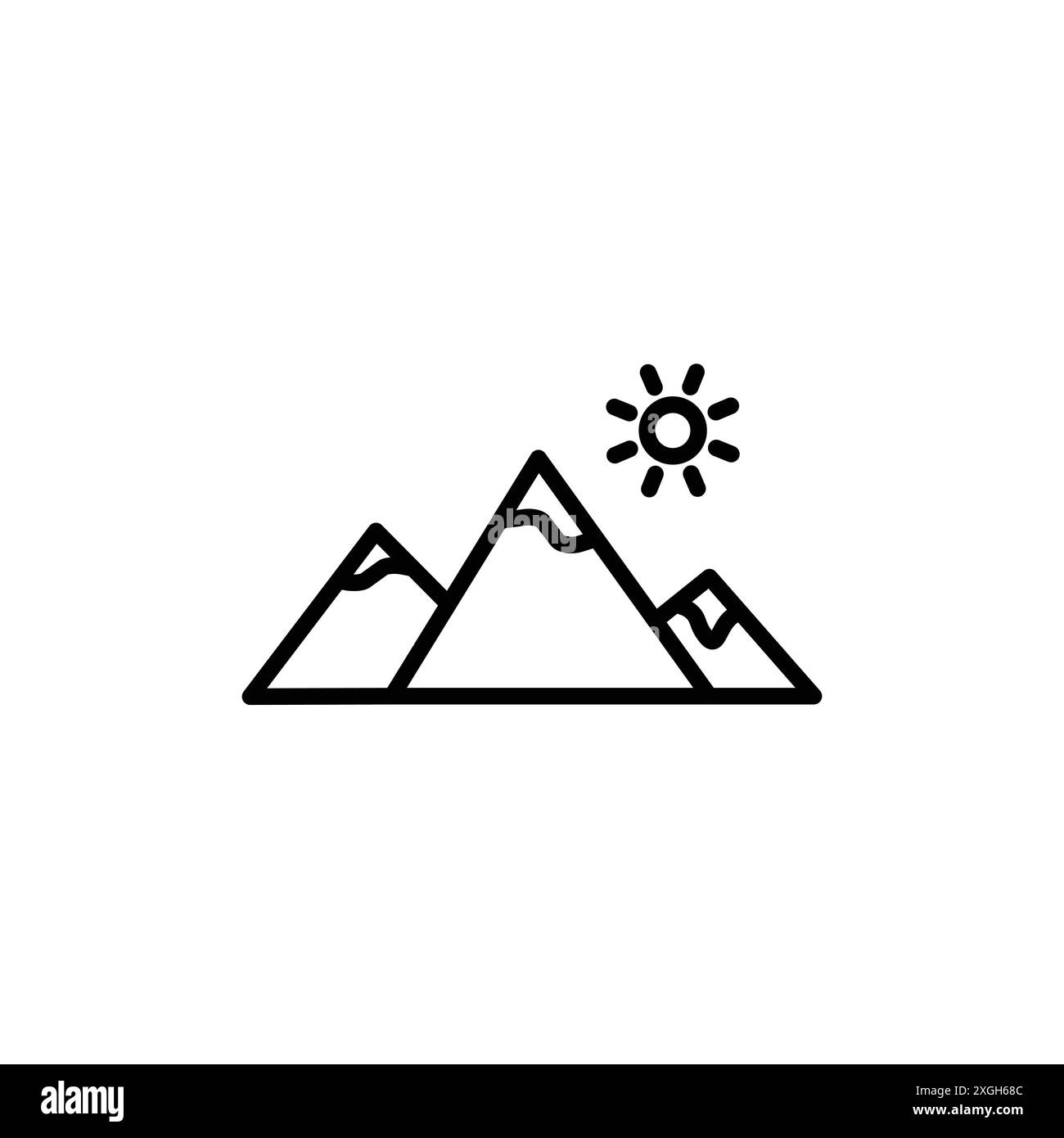 Collection de logo vectoriel d'icône de montagnes ou groupe de pack de paquet Illustration de Vecteur