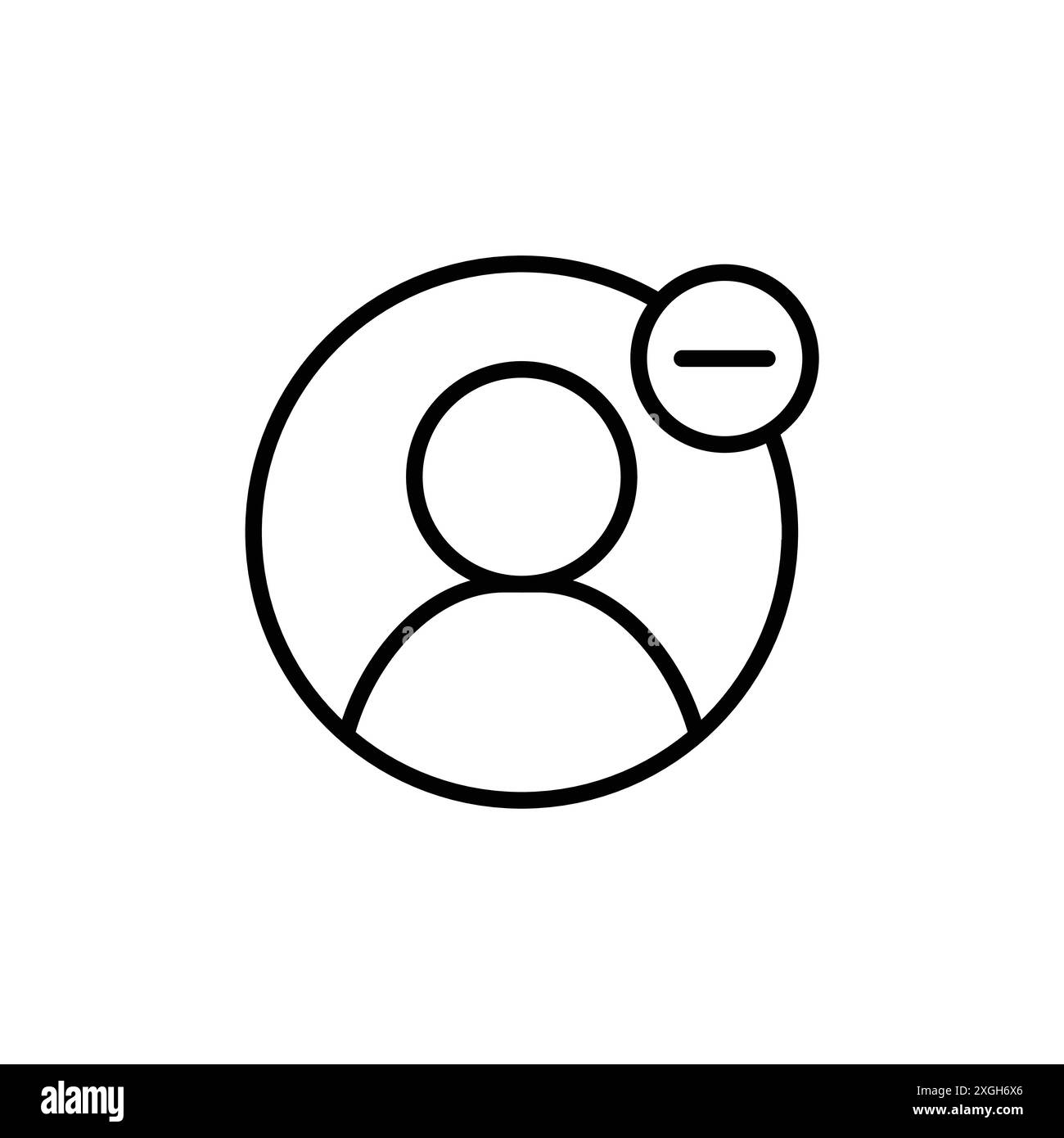 Supprimer la collection de jeux de logos vectoriels d'icônes d'utilisateur ou le groupe de packs groupés Illustration de Vecteur