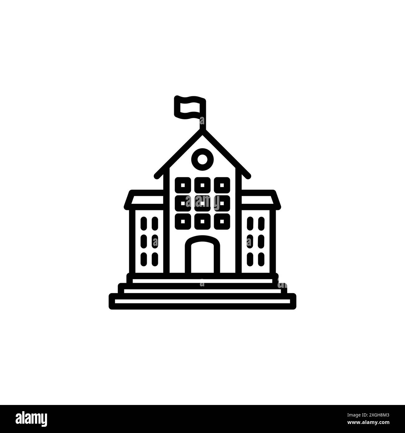 Collection d'ensemble de logo vectoriel d'icône d'école ou groupe de pack de paquet Illustration de Vecteur