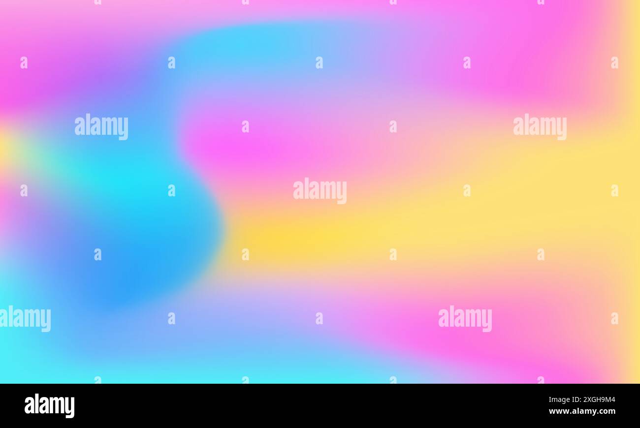 Fond dégradé de couleurs. Texture vectorielle de gradation rose, bleue et jaune abstraite. Fond abstrait flou de couleurs vives. Illustration vectorielle Illustration de Vecteur