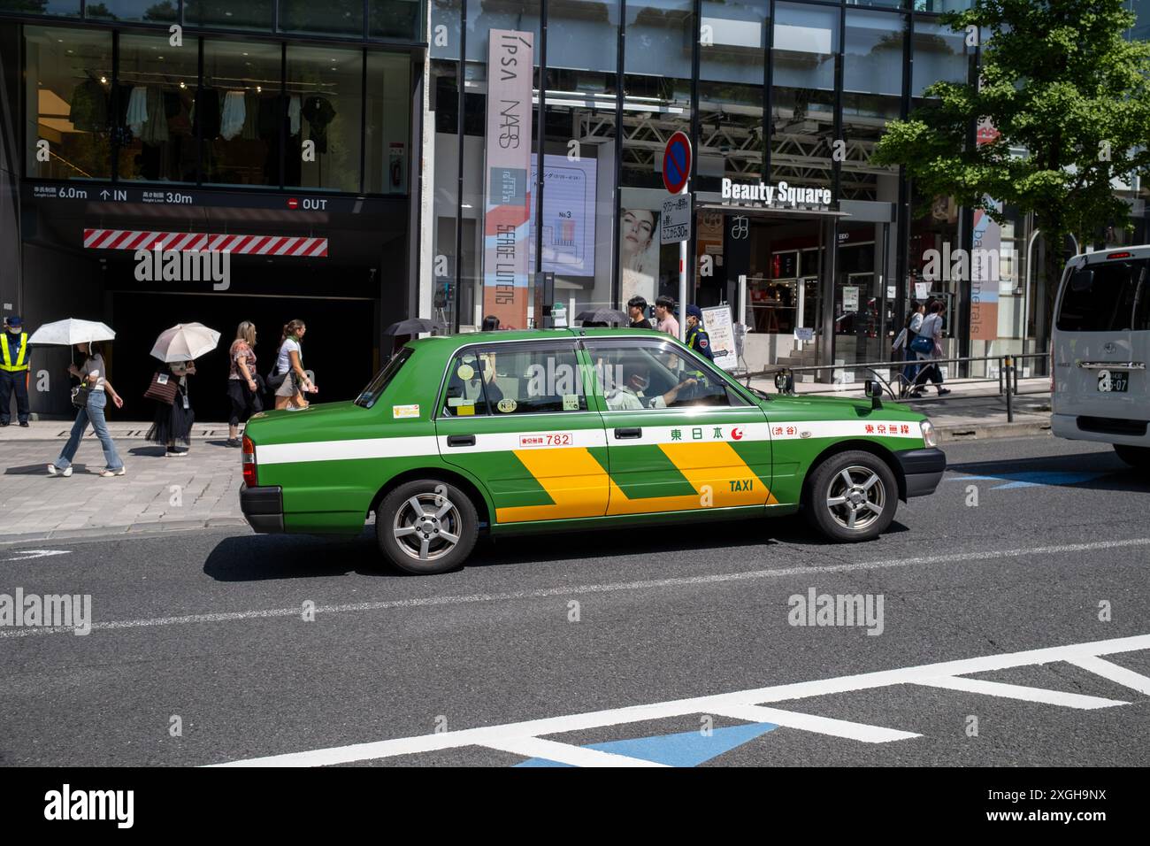 Taxi Tokyo Japon Banque D'Images