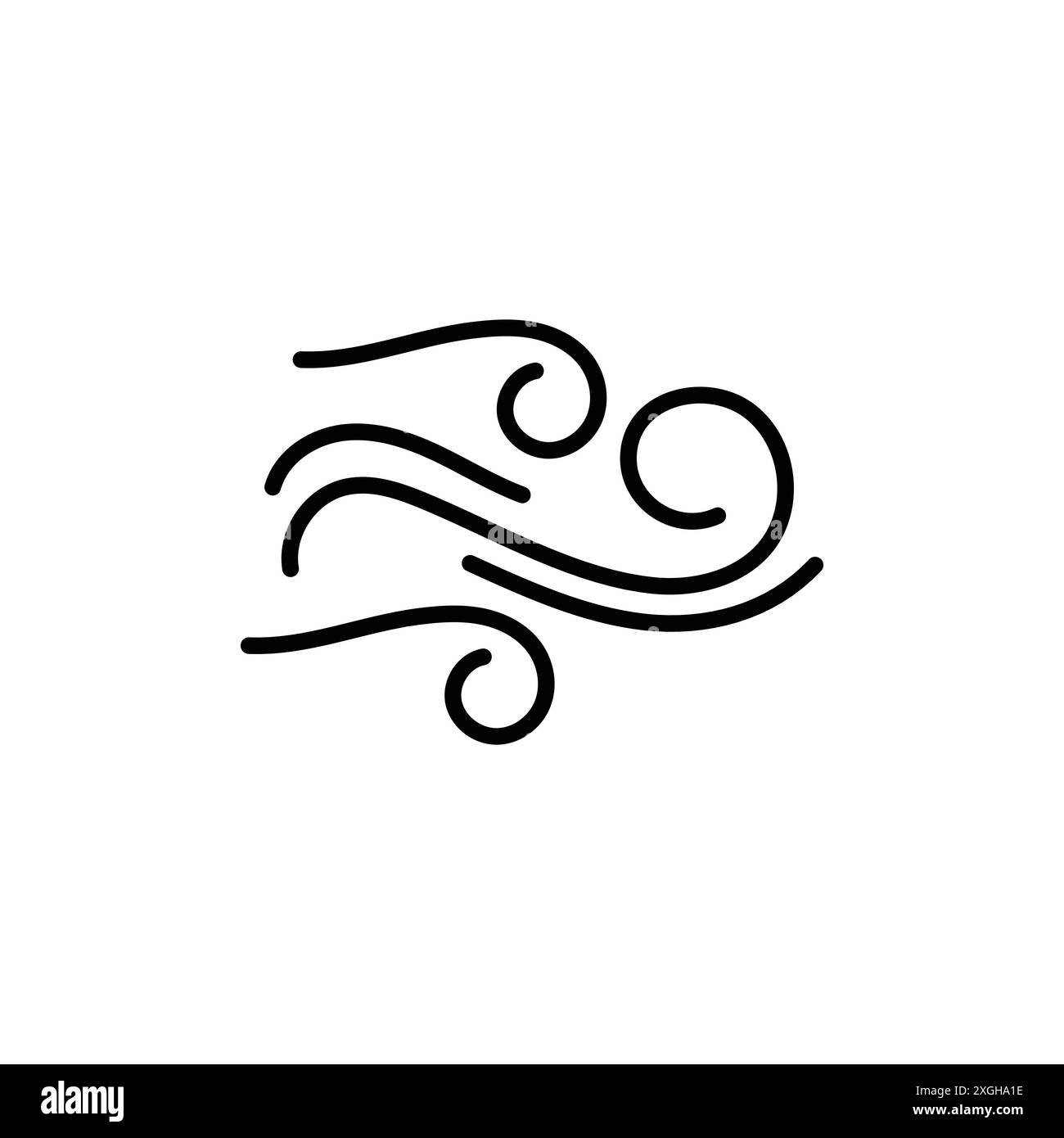 Collection de logo vectoriel d'icône de vent ou groupe de pack de paquet Illustration de Vecteur