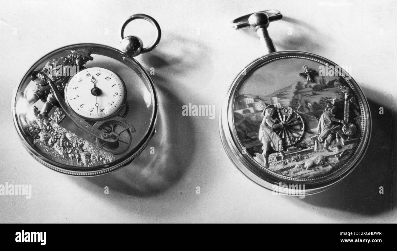 Horloge, montre de poche, montre de poche, collection Marie von Ebner-Eschenbach, XIXe siècle, DROITS-SUPPLÉMENTAIRES-AUTORISATION-INFO-NON-DISPONIBLE Banque D'Images