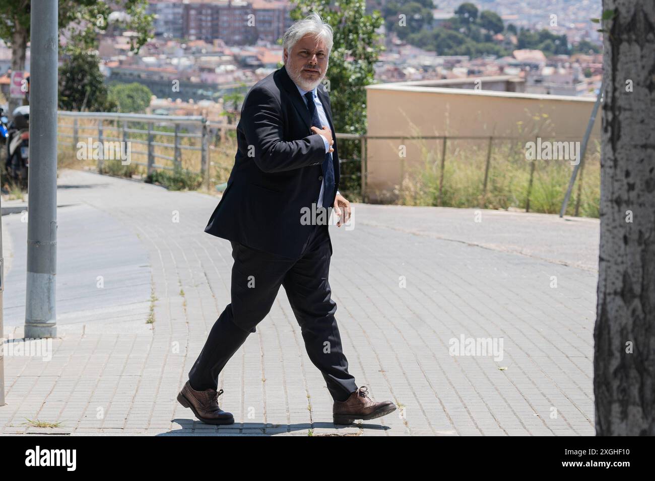 Barcelone, Espagne. 09 juillet 2024. Diferentes personalidades acuden a la capilla ardiente de Marta Ferrusola, mujer de Jordi Pujol, en el tanatorio de Sant Gervasi, en Barcelona, el 9 de julio de 2024. Albert Batet personnalités politiques de Catalogne assistent au sillage de l'épouse du président Pujol, qui a été présidente de la Generalitat pendant 23 ans. Les dernières années ont été marquées par des affaires de corruption. Crédit : CORDON PRESS/Alamy Live News Banque D'Images