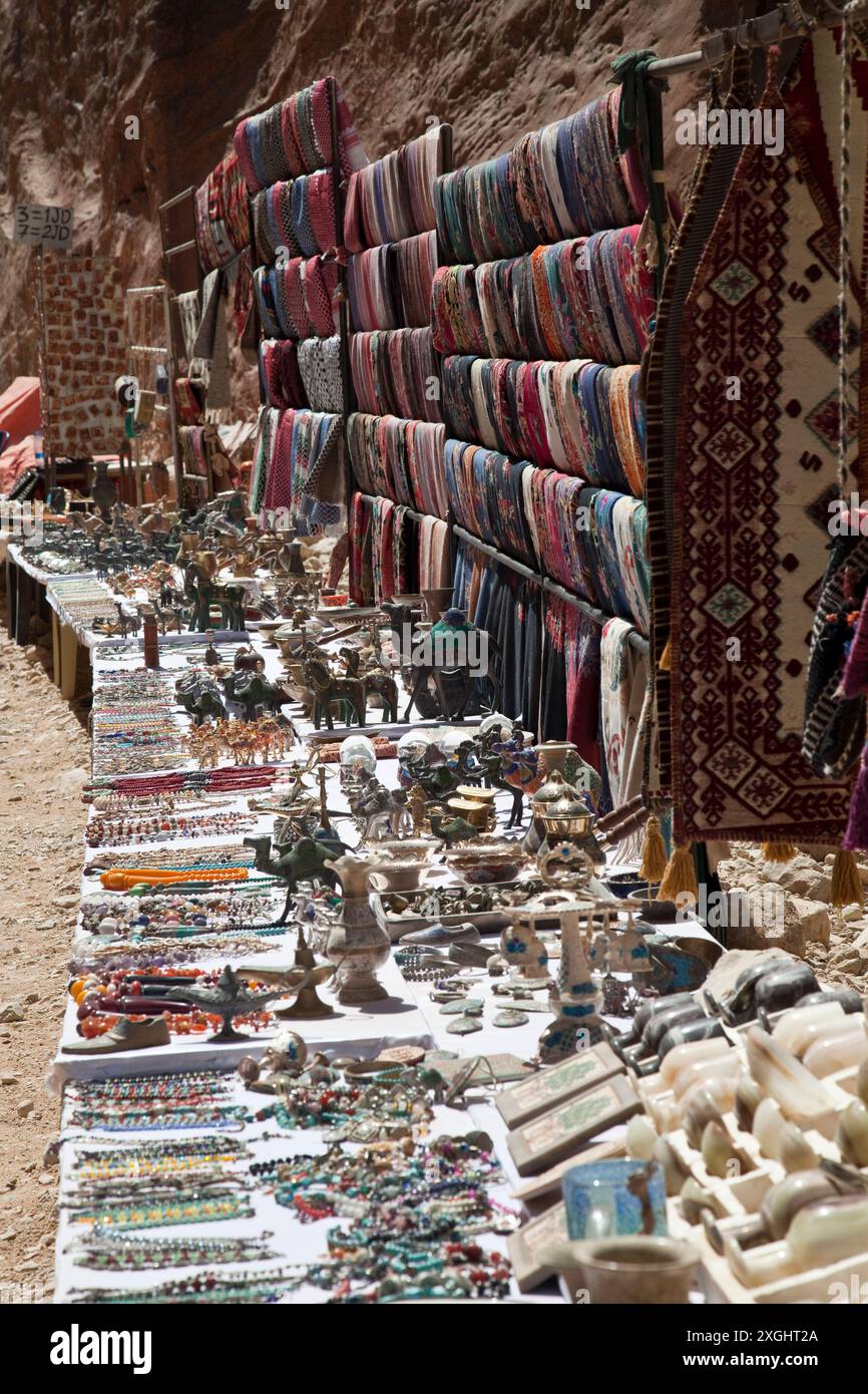 Étals de marché, Petra, Jordanie Banque D'Images