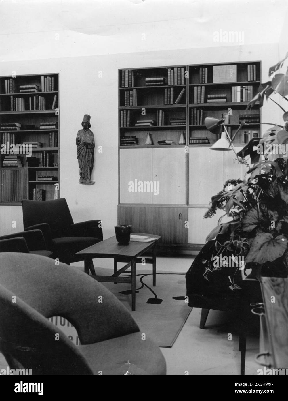Ameublement, chambre, salon, Allemagne, années 1950, INFORMATIONS-AUTORISATION-DROITS-SUPPLÉMENTAIRES-NON-DISPONIBLES Banque D'Images