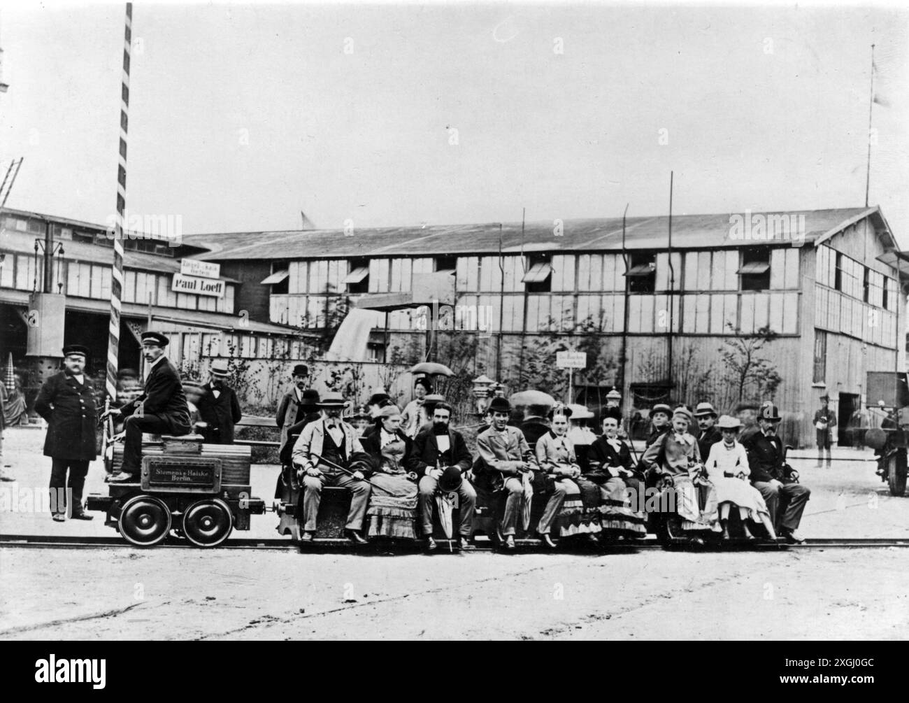 transport / transport, chemin de fer, locomotives, locomotives électriques, première locomotive électrique, INFORMATIONS-AUTORISATION-DROITS-SUPPLÉMENTAIRES-NON-DISPONIBLES Banque D'Images