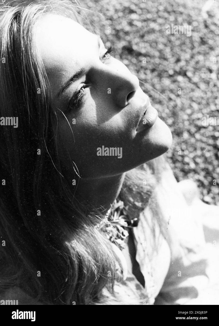 1972 Capri Archivio Storico Olycom/LaPresse Nella Foto : Charlotte Vieli fotomodella sur la photo : Charlotte Vieli photomodel crédit : LaPresse/Alamy Live News Banque D'Images