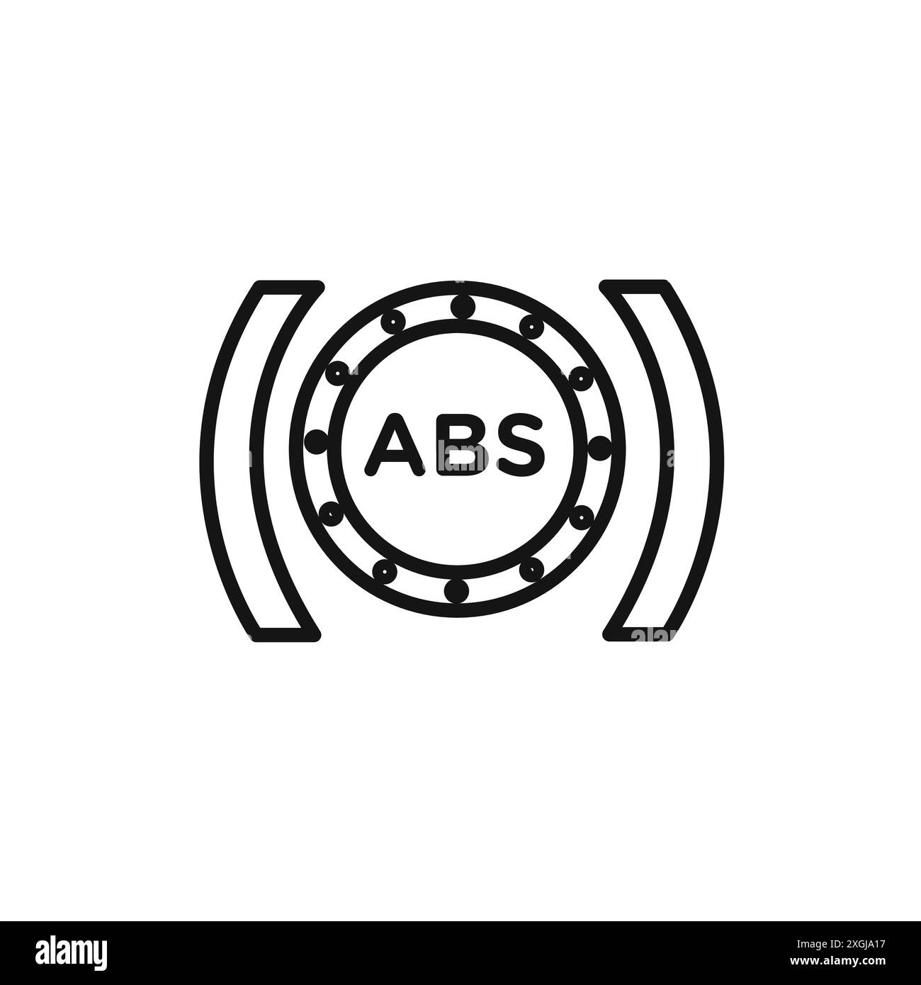 Collection de logo vectoriel d'icône ABS automobile pour l'interface utilisateur de l'application Web Illustration de Vecteur