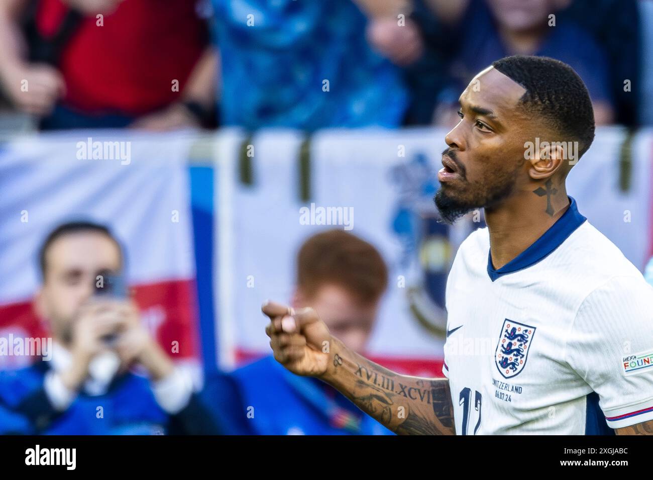 Ivan Toney (Angleterre) ; 5 juillet ; 2024 - Football : UEFA Euro Allemagne 2024 ; quarts de finale ; match final entre l'Angleterre 6-4 Suisse à Dusseldorf Arena ; Dusseldorf, Allemagne. ; ( Photo par aicfoto)(ITALIE) [0855] Banque D'Images