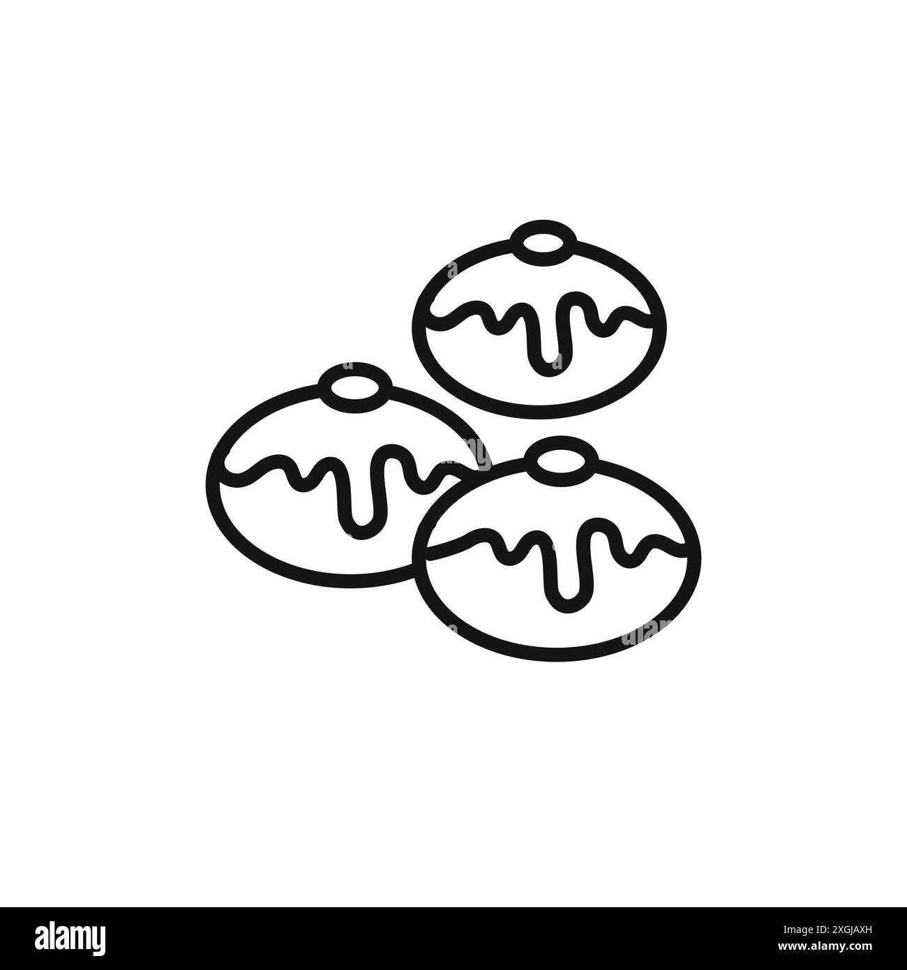 collection de logo vectoriel belgian buns icon pour l'interface utilisateur de l'application web Illustration de Vecteur