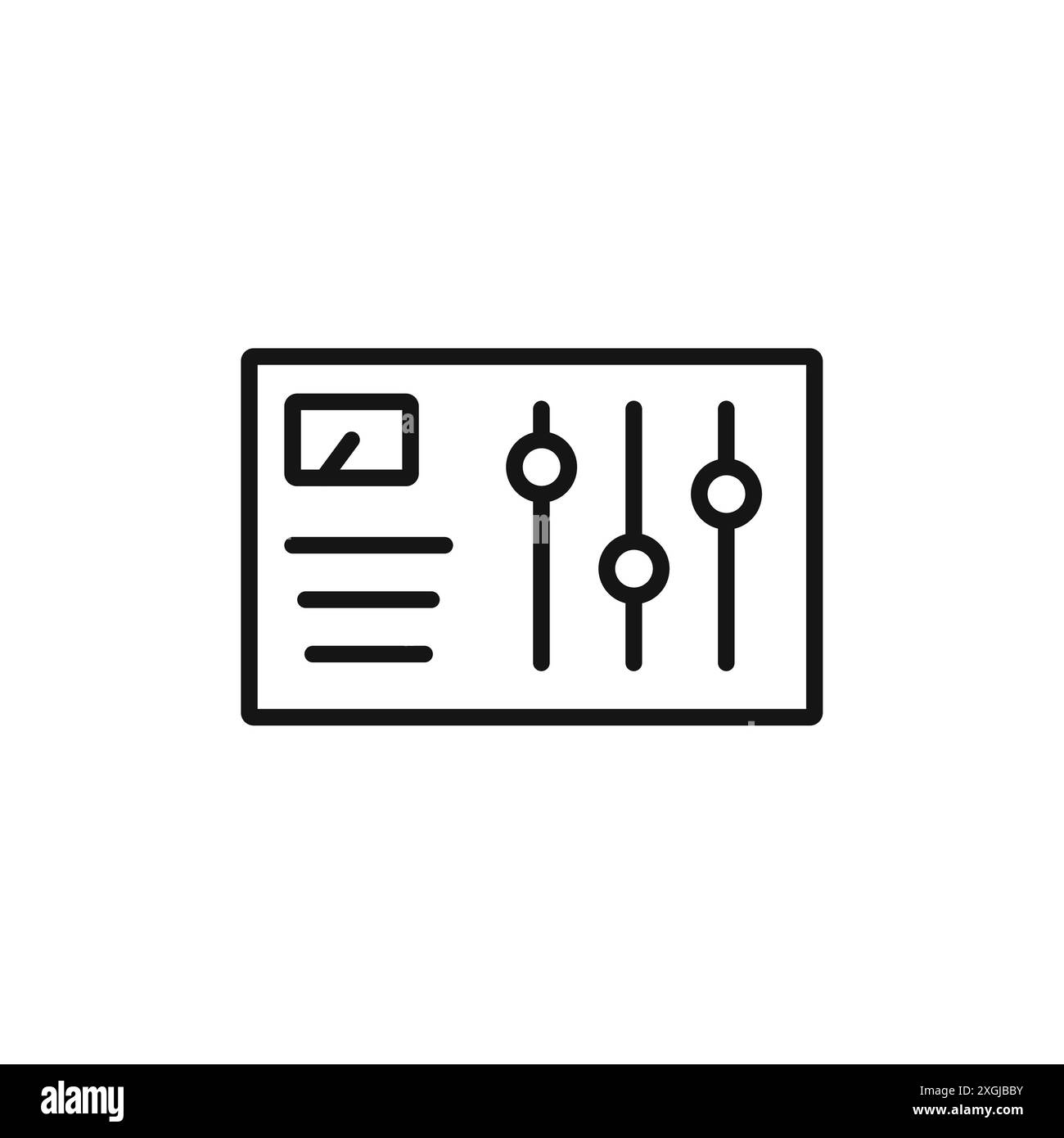 collection de logo vectoriel d'icône de panneau de contrôle pour l'interface utilisateur de l'application web Illustration de Vecteur