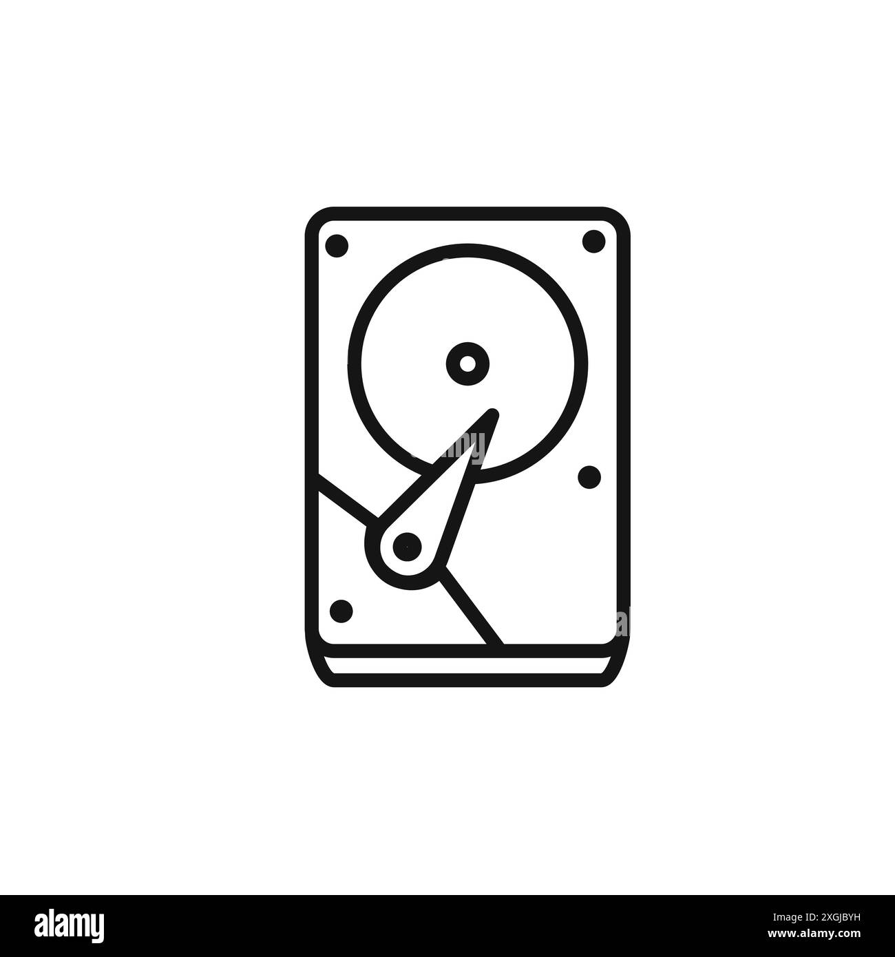 Collection de logos vectoriels d'icône de disque dur pour l'interface utilisateur de l'application Web Illustration de Vecteur