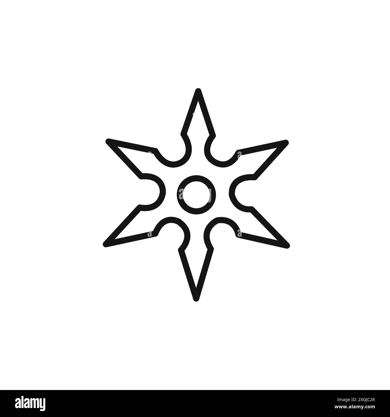 Collection de jeu de logo de vecteur d'icône de ninja shuriken japonais pour l'interface utilisateur de l'application Web Illustration de Vecteur