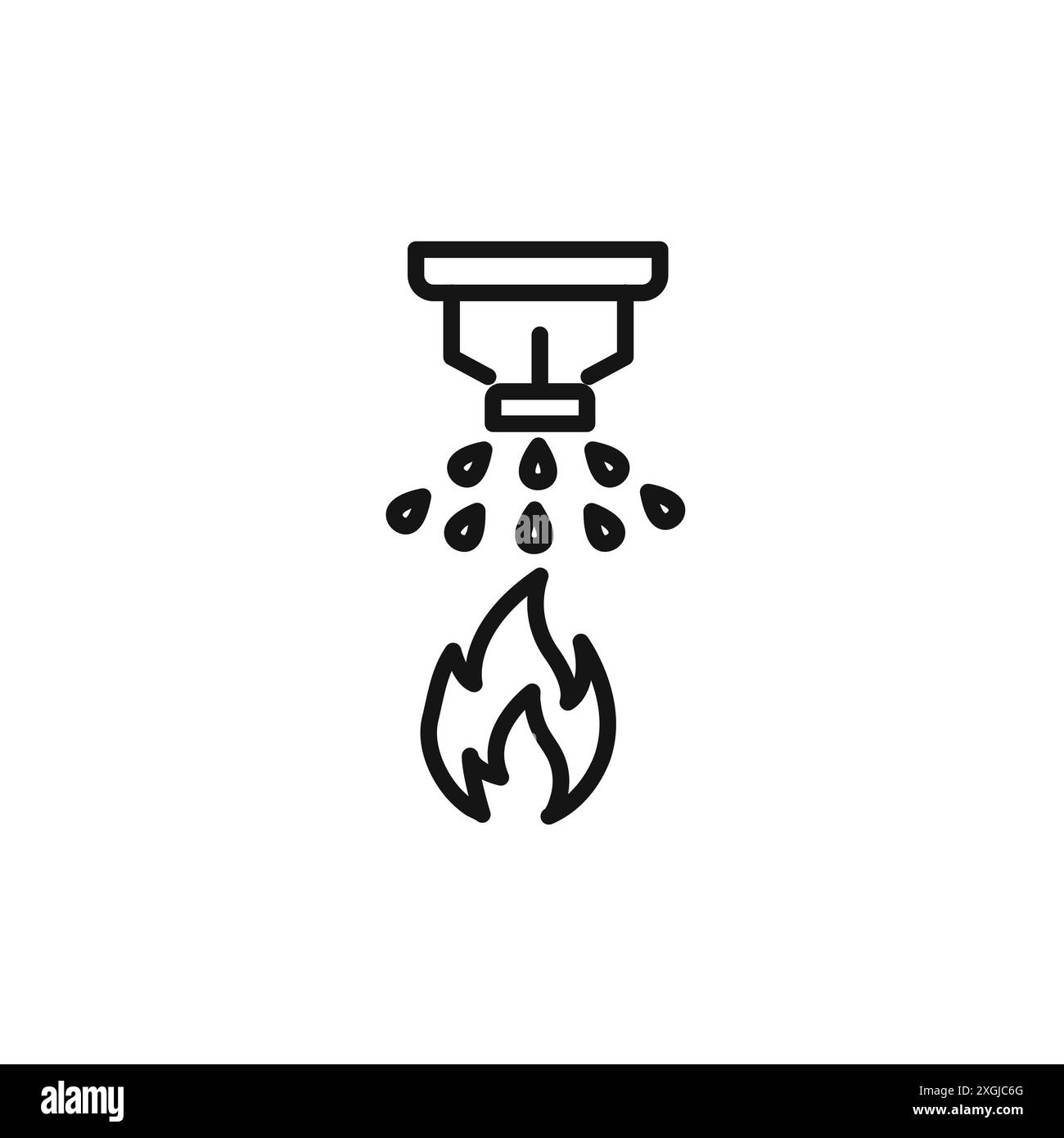 collection de logo vectoriel d'icône de gicleur d'incendie pour l'interface utilisateur de l'application web Illustration de Vecteur