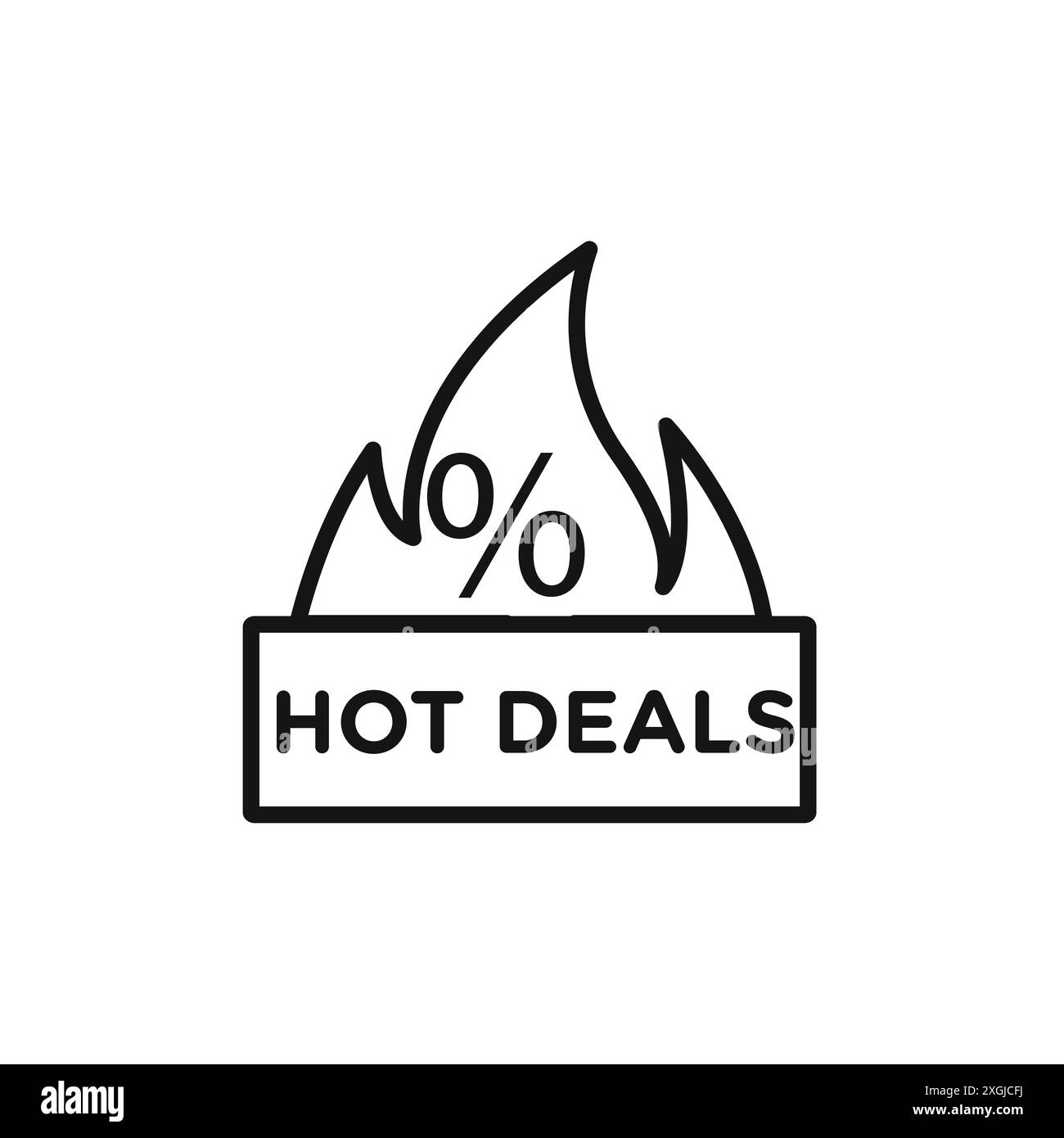 Collection de logos vectoriels d'icônes Hot Deal pour l'interface utilisateur de l'application Web Illustration de Vecteur