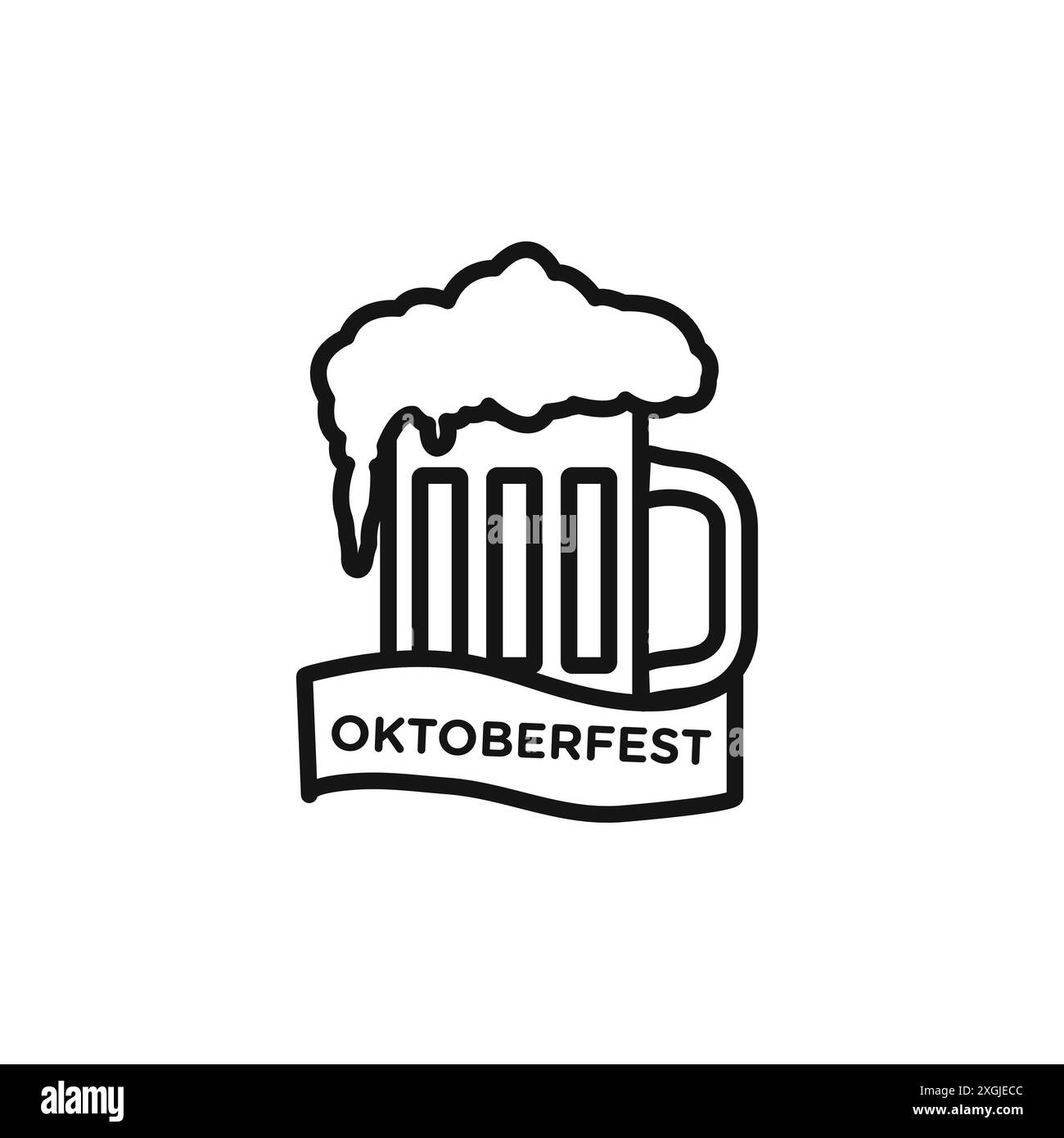 collection d'ensembles de logos vectoriels d'icônes oktoberfest pour l'interface utilisateur de l'application web Illustration de Vecteur