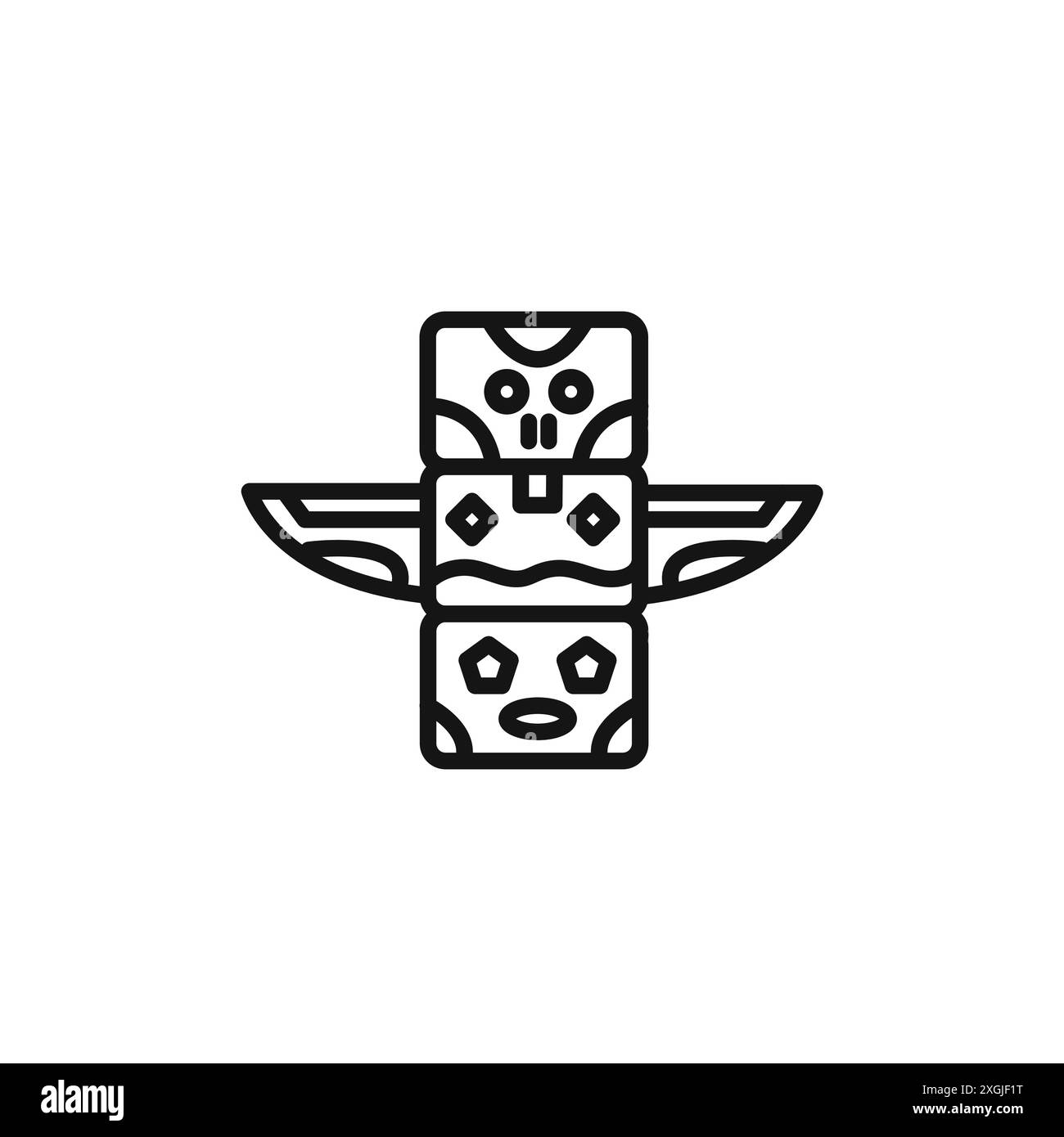 Collection de logos vectoriels totem Icon pour l'interface utilisateur de l'application Web Illustration de Vecteur