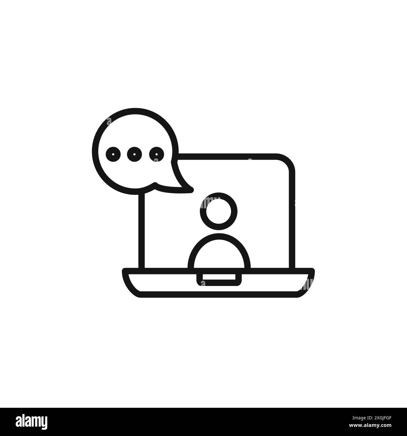 Collection de logos vectoriels d'icônes de conférence vidéo pour l'interface utilisateur de l'application Web Illustration de Vecteur