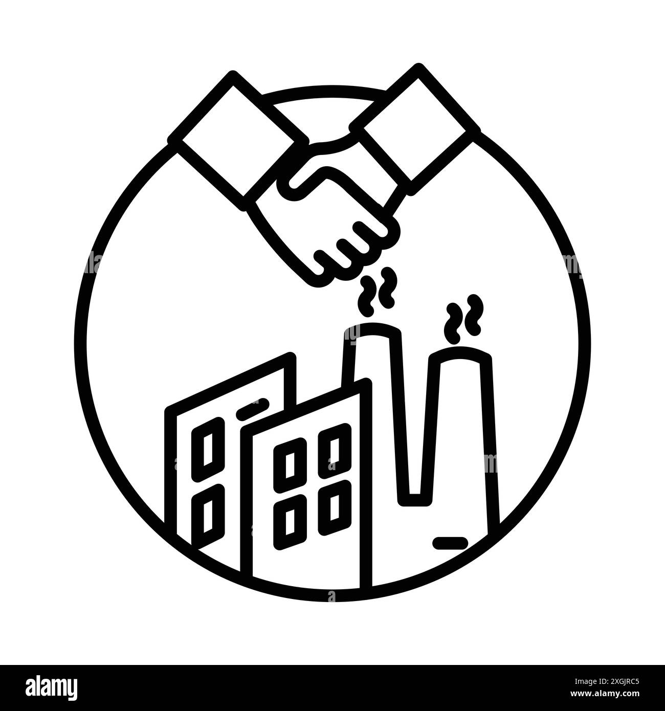 Collection de logo vectoriel d'icône de deal d'usine pour l'interface utilisateur de l'application Web Illustration de Vecteur