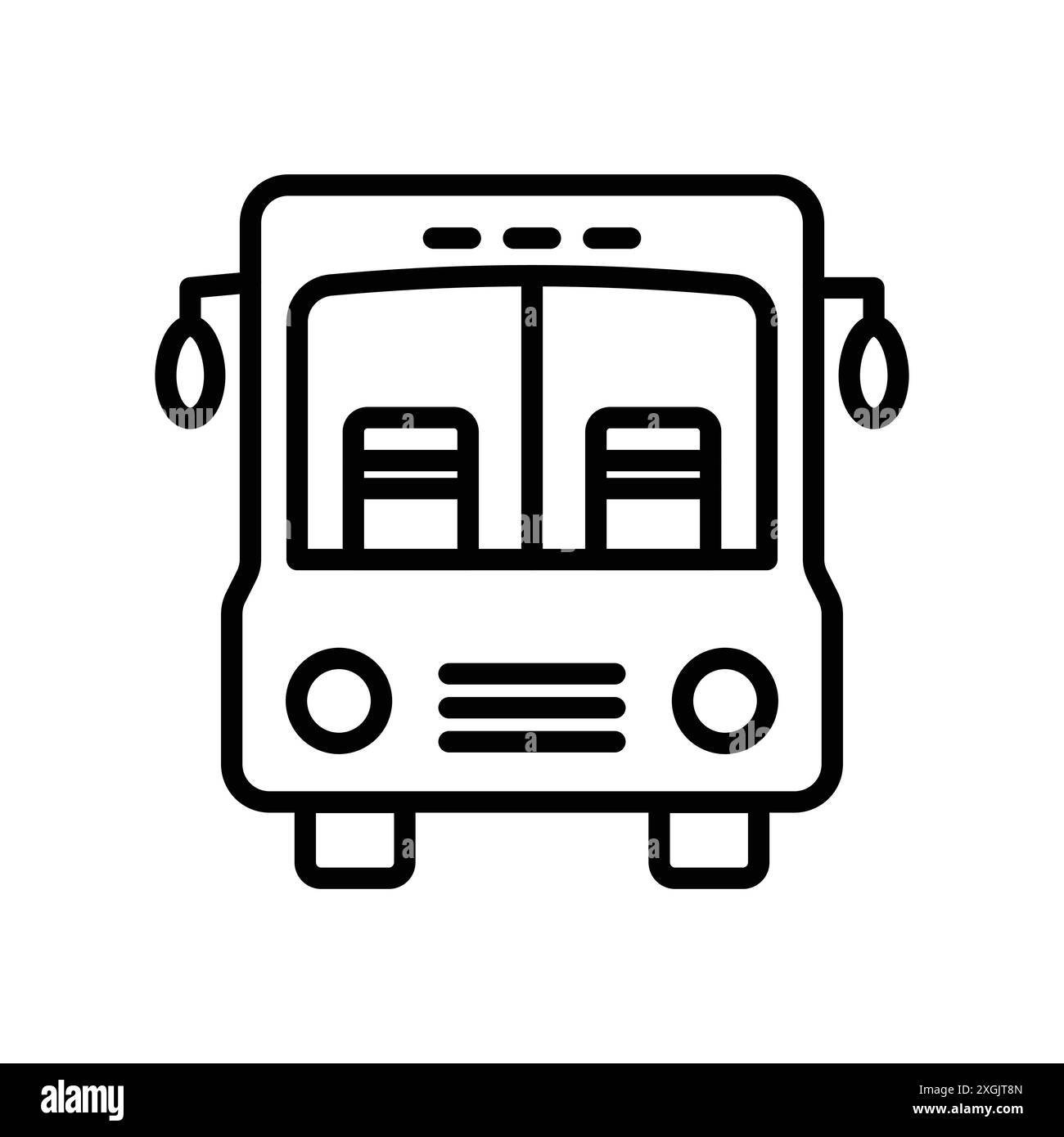 Collection de logo vectoriel d'icône de bus scolaire pour l'interface utilisateur de l'application Web Illustration de Vecteur