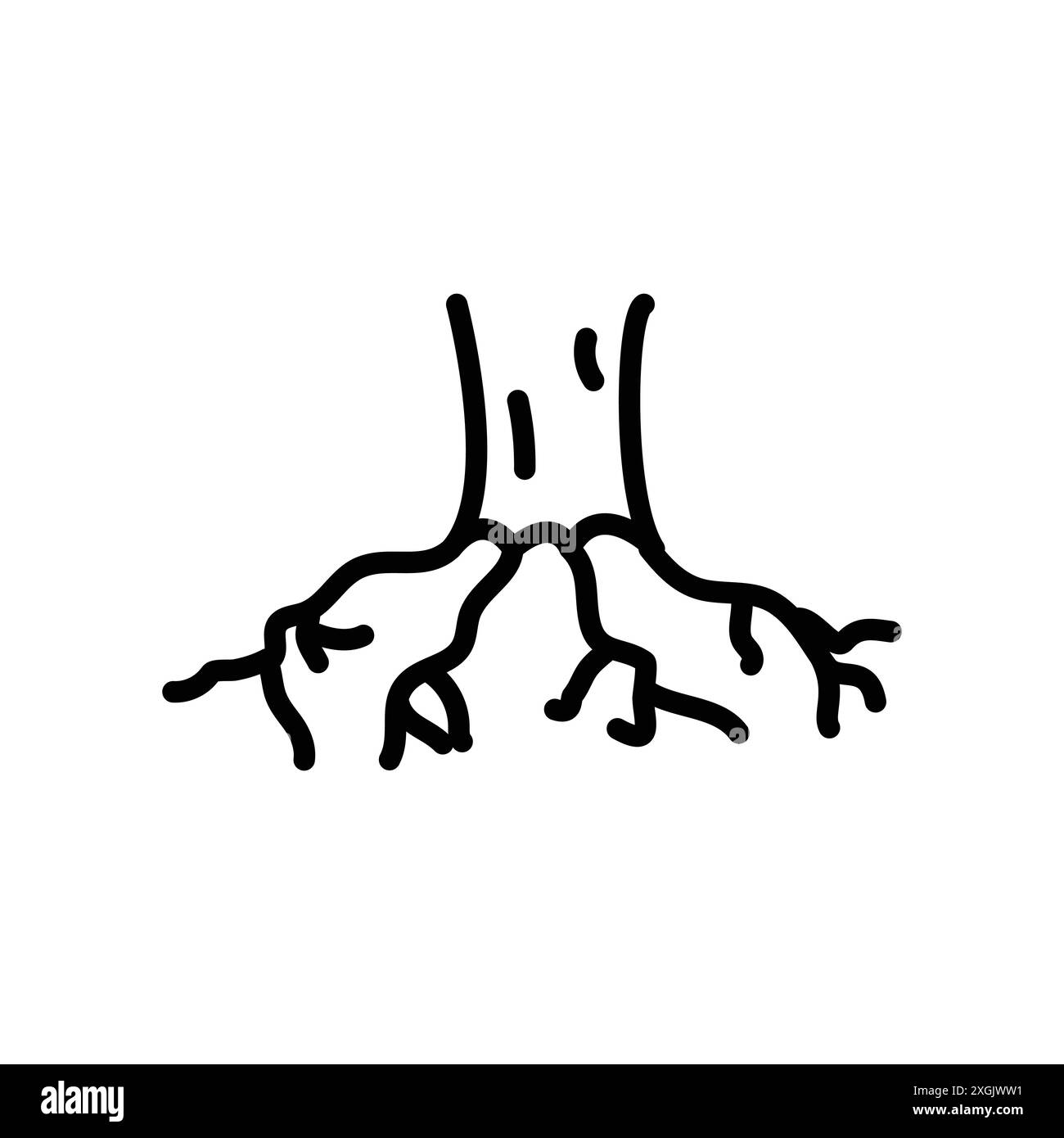 collection de logo vectoriel d'icône de racines en caoutchouc pour l'interface utilisateur de l'application web Illustration de Vecteur