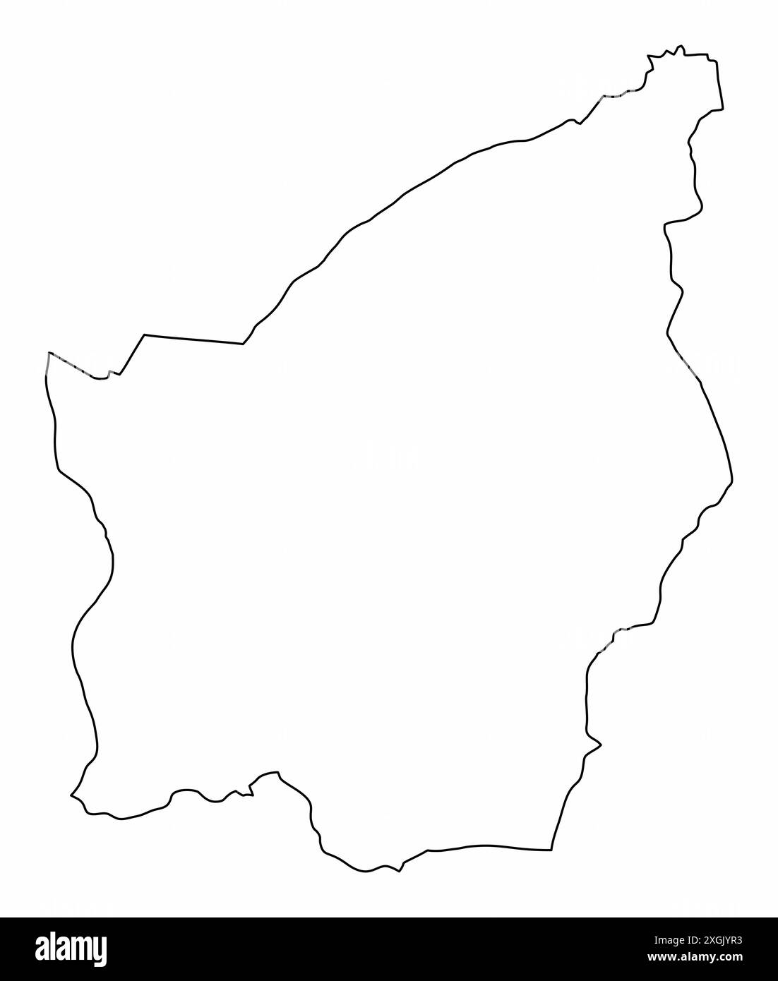 Carte de contour de Saint-Marin isolé sur fond blanc Illustration de Vecteur
