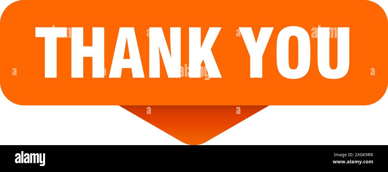 autocollant de remerciement. merci signer sur fond transparent. bouton rectangulaire Illustration de Vecteur