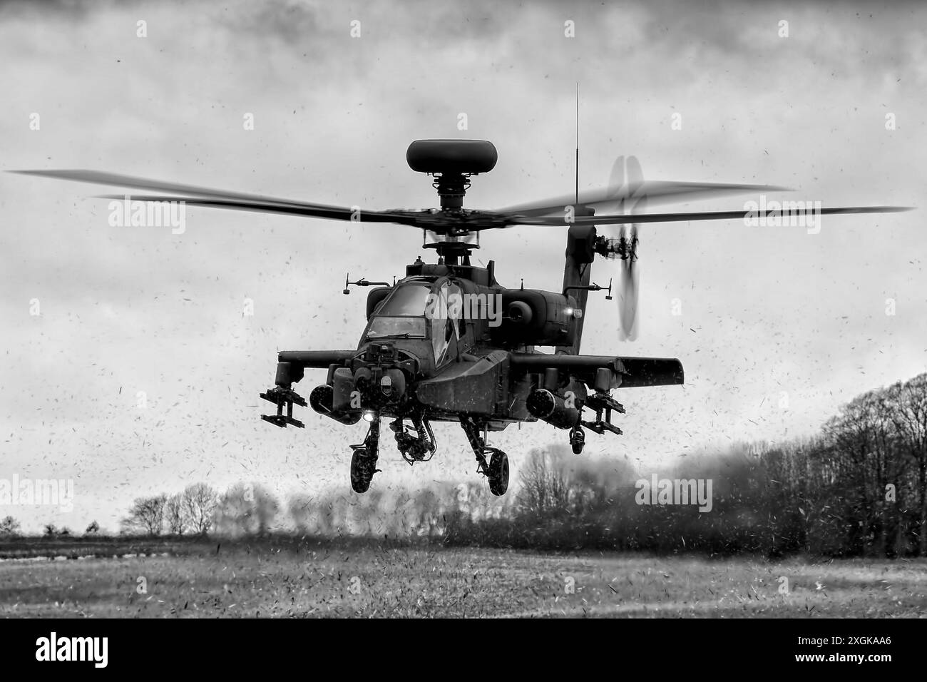 Hélicoptère Apache AH-64 Army Air corps. Banque D'Images