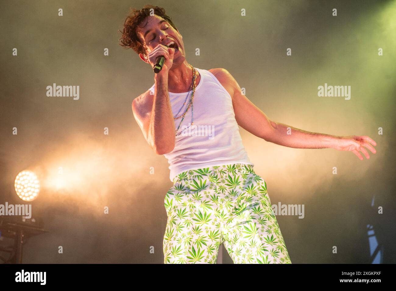 Londres, Royaume-Uni. 09 juillet 2024. Mika (né Michael Holbrook Penniman Jr.) se produit au Kew the Music à Kew Gardens. Crédit : Justin Ng/Alamy Live News Banque D'Images