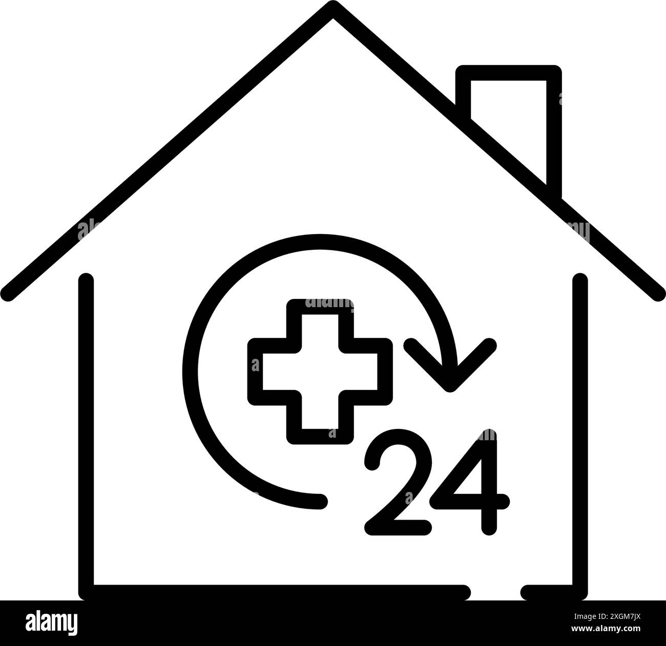 Services médicaux à domicile et 24 heures sur 24. Aide sanitaire d'urgence et à domicile. Pixel Perfect, icône de vecteur de contour modifiable Illustration de Vecteur Services médicaux à domicile et 24 heures sur 24. Aide sanitaire d'urgence et à domicile. Pixel Perfect, icône de vecteur de contour modifiable Illustration de Vecteur