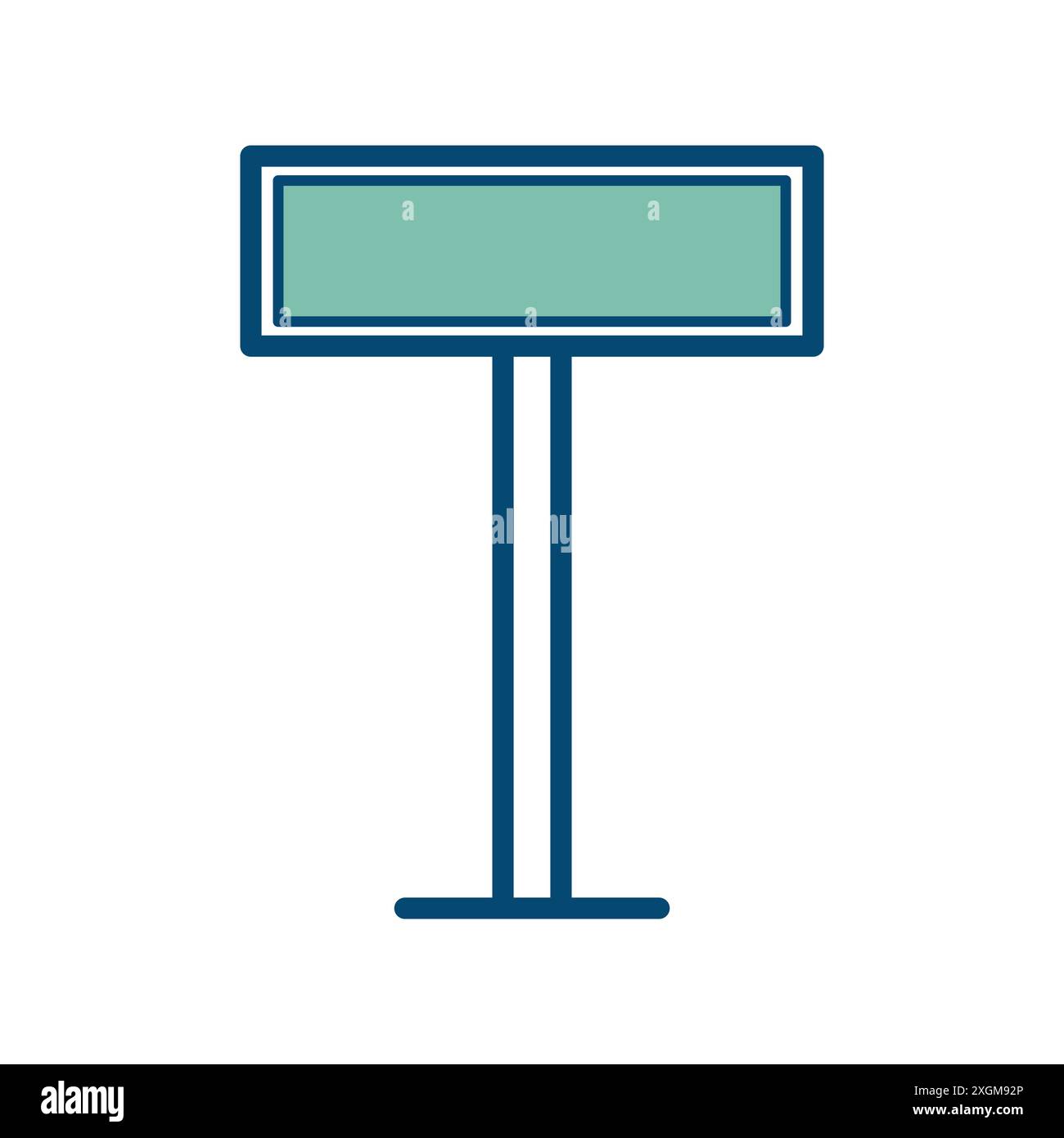 modèle de conception de vecteur d'icône de panneau routier en fond blanc Illustration de Vecteur