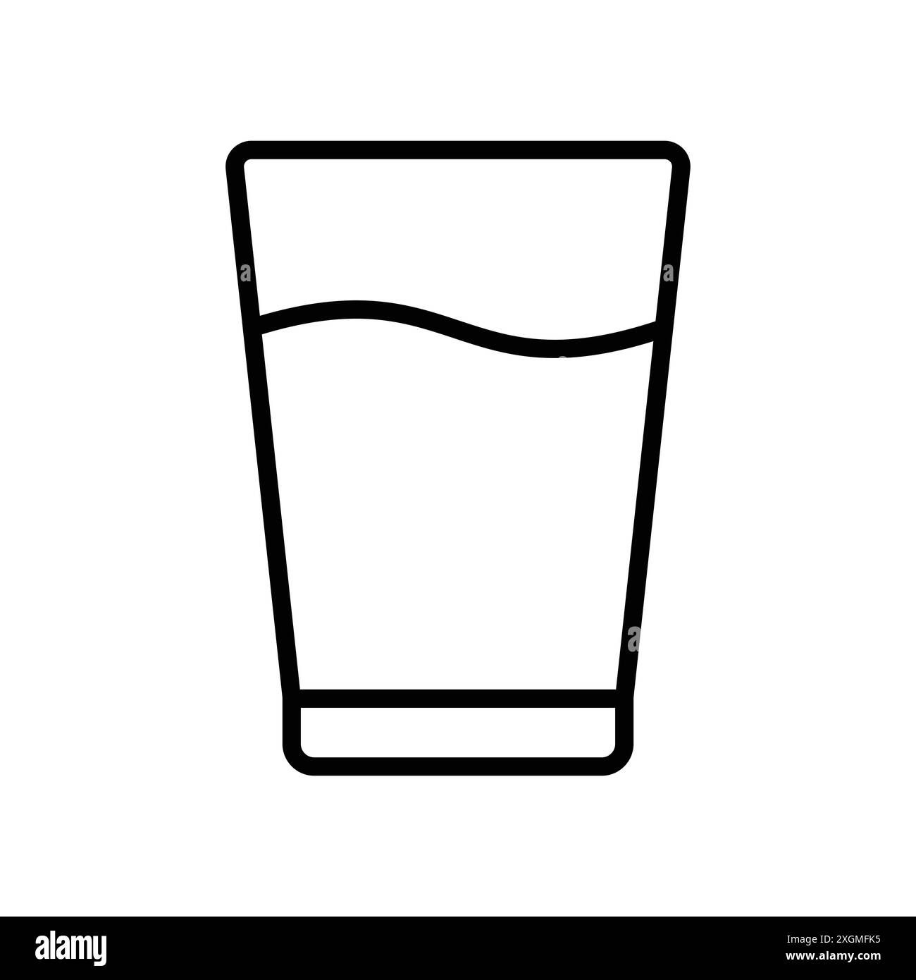 modèle de conception de vecteur d'icône de verre d'eau Illustration de Vecteur
