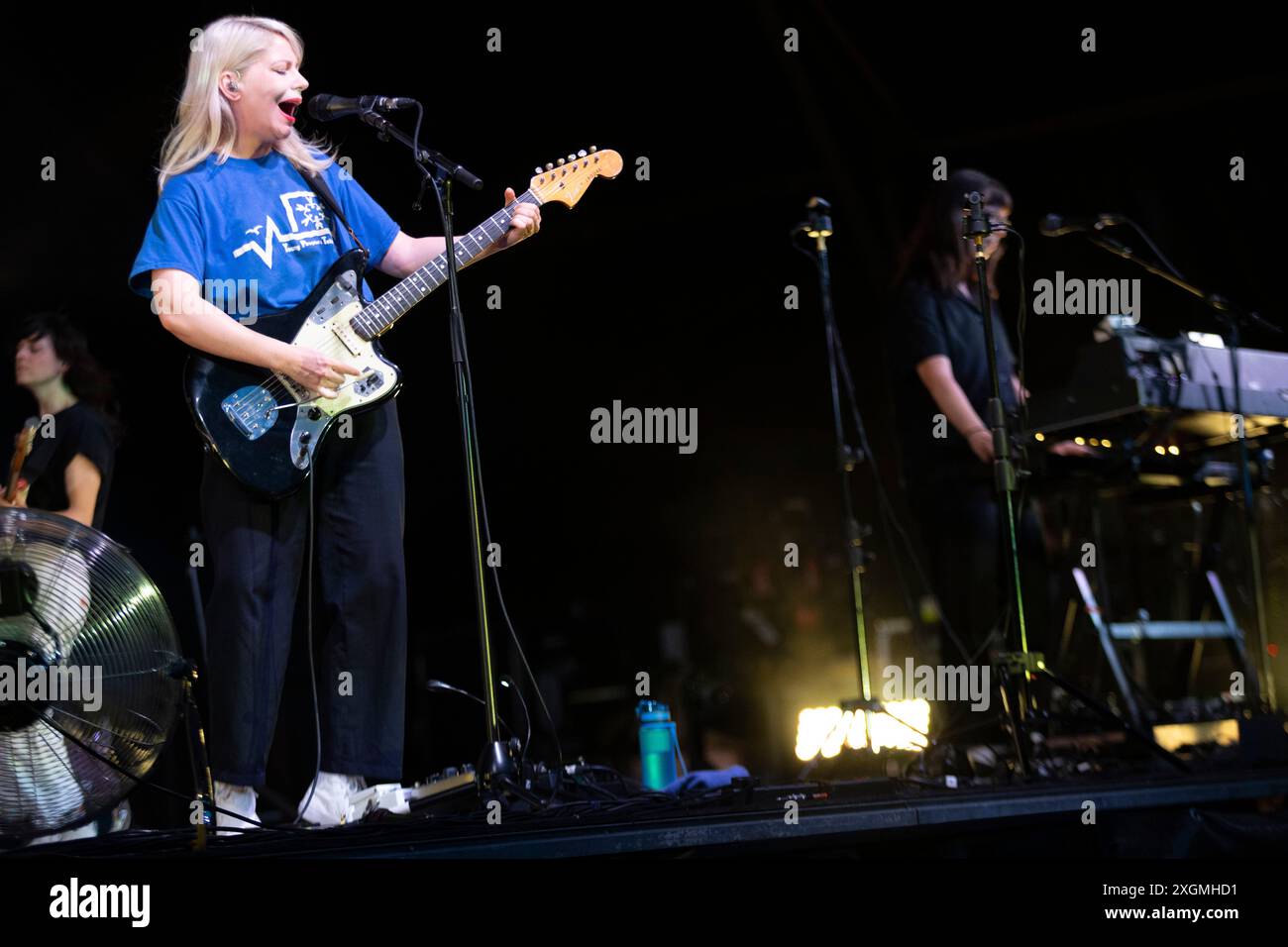 Alvvays live @ Circolo Magnolia, Milan. 9 juillet 2024. Copyright Davide Merli Banque D'Images