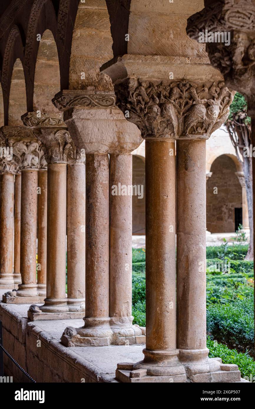 Cloître de Santo Domingo de silos, province de Burgos, Espagne Banque D'Images