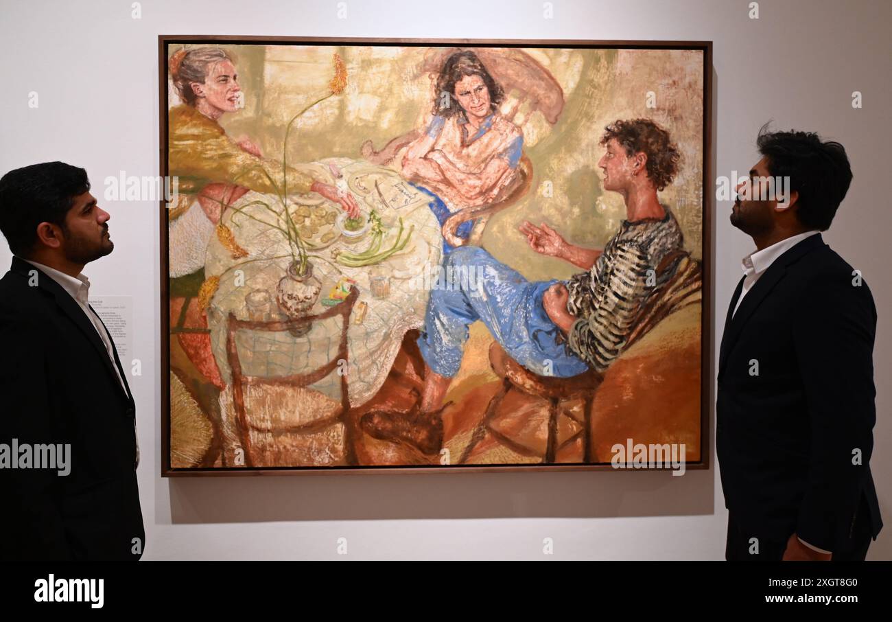 Antony Williams a annoncé comme gagnant du Herbert Smith Freehills Portrait Award 2024 le célèbre concours de peinture de la National Portrait Gallery revient pour sa quarante-deuxième année grâce au soutien du nouveau commanditaire principal, Herbert Smith Freehills. Rebecca Orcutt remporte le Young Artist Award pour son autoportrait Before It’s Ruined (or an Unalized Mean Side). L'exposition est gratuite du 11 juillet au 27 octobre 2024. Banque D'Images