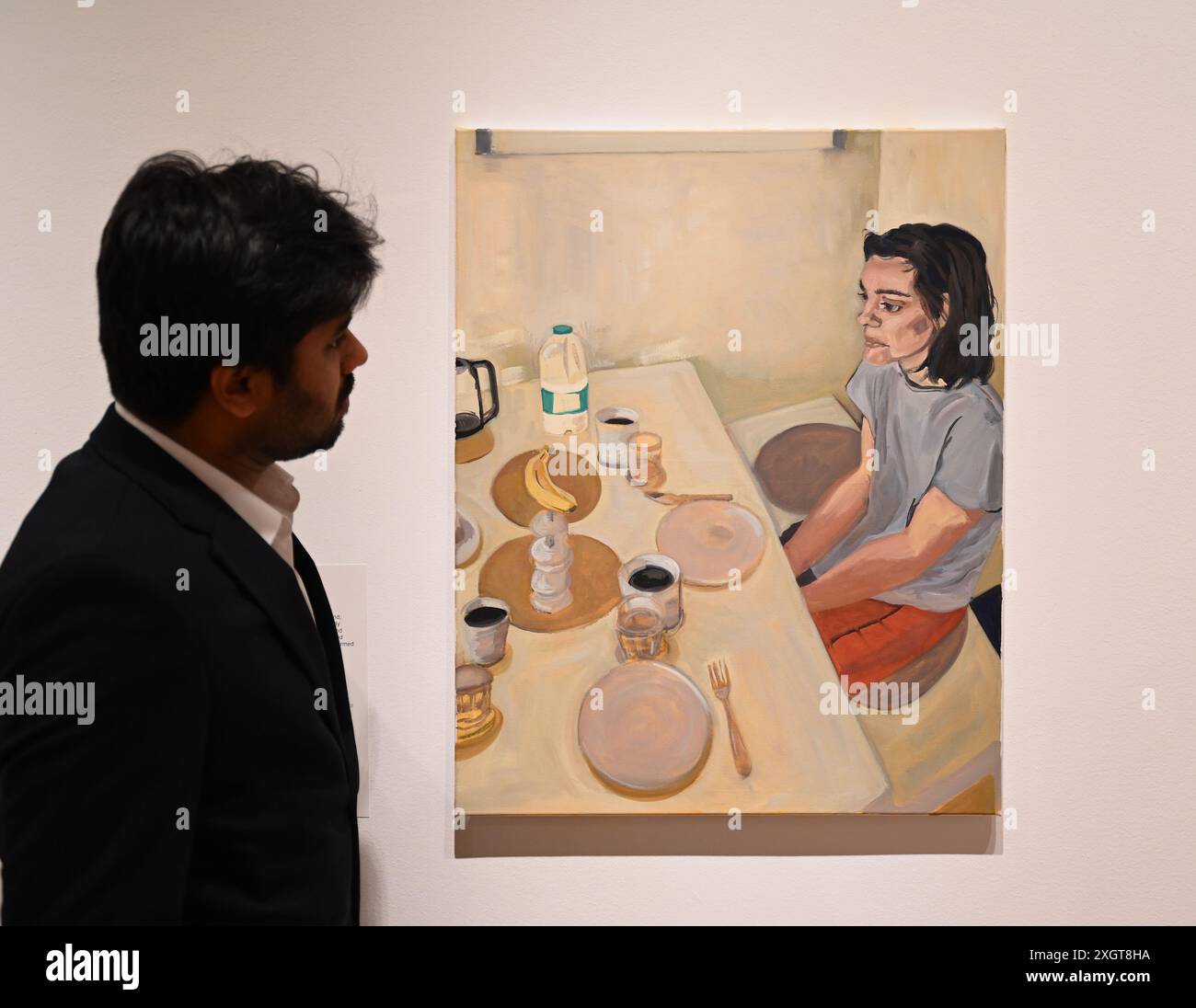 Antony Williams a annoncé comme gagnant du Herbert Smith Freehills Portrait Award 2024 le célèbre concours de peinture de la National Portrait Gallery revient pour sa quarante-deuxième année grâce au soutien du nouveau commanditaire principal, Herbert Smith Freehills. Rebecca Orcutt remporte le Young Artist Award pour son autoportrait Before It’s Ruined (or an Unalized Mean Side). L'exposition est gratuite du 11 juillet au 27 octobre 2024. Banque D'Images