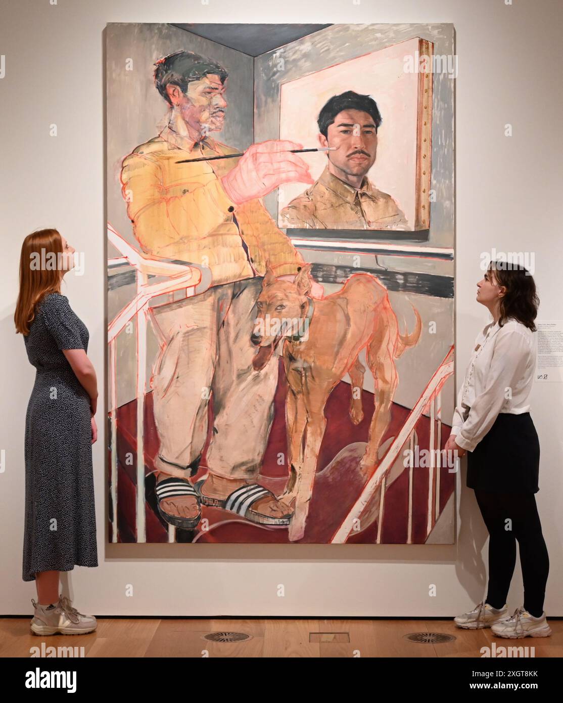 Antony Williams a annoncé comme gagnant du Herbert Smith Freehills Portrait Award 2024 le célèbre concours de peinture de la National Portrait Gallery revient pour sa quarante-deuxième année grâce au soutien du nouveau commanditaire principal, Herbert Smith Freehills. Rebecca Orcutt remporte le Young Artist Award pour son autoportrait Before It’s Ruined (or an Unalized Mean Side). L'exposition est gratuite du 11 juillet au 27 octobre 2024. Banque D'Images