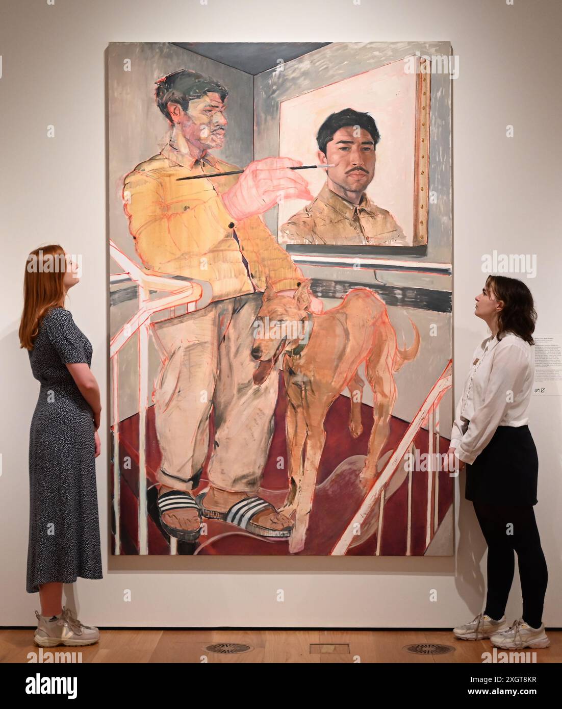 Antony Williams a annoncé comme gagnant du Herbert Smith Freehills Portrait Award 2024 le célèbre concours de peinture de la National Portrait Gallery revient pour sa quarante-deuxième année grâce au soutien du nouveau commanditaire principal, Herbert Smith Freehills. Rebecca Orcutt remporte le Young Artist Award pour son autoportrait Before It’s Ruined (or an Unalized Mean Side). L'exposition est gratuite du 11 juillet au 27 octobre 2024. Banque D'Images