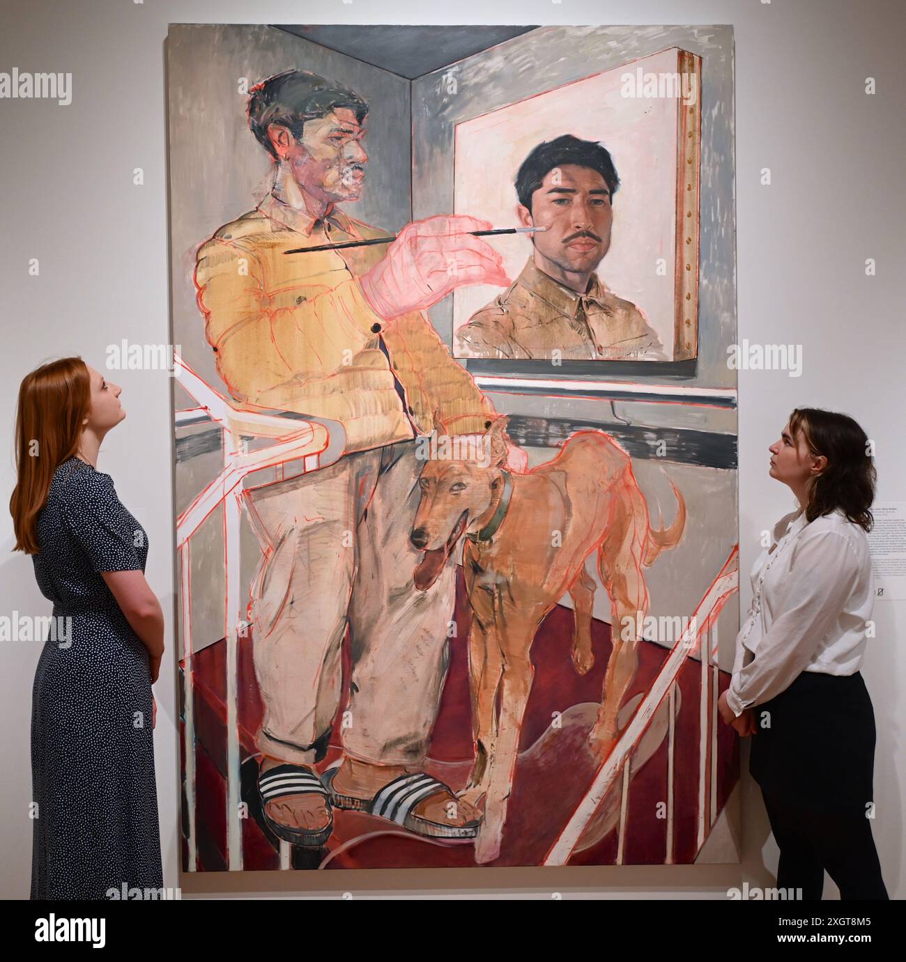 Antony Williams a annoncé comme gagnant du Herbert Smith Freehills Portrait Award 2024 le célèbre concours de peinture de la National Portrait Gallery revient pour sa quarante-deuxième année grâce au soutien du nouveau commanditaire principal, Herbert Smith Freehills. Rebecca Orcutt remporte le Young Artist Award pour son autoportrait Before It’s Ruined (or an Unalized Mean Side). L'exposition est gratuite du 11 juillet au 27 octobre 2024. Banque D'Images