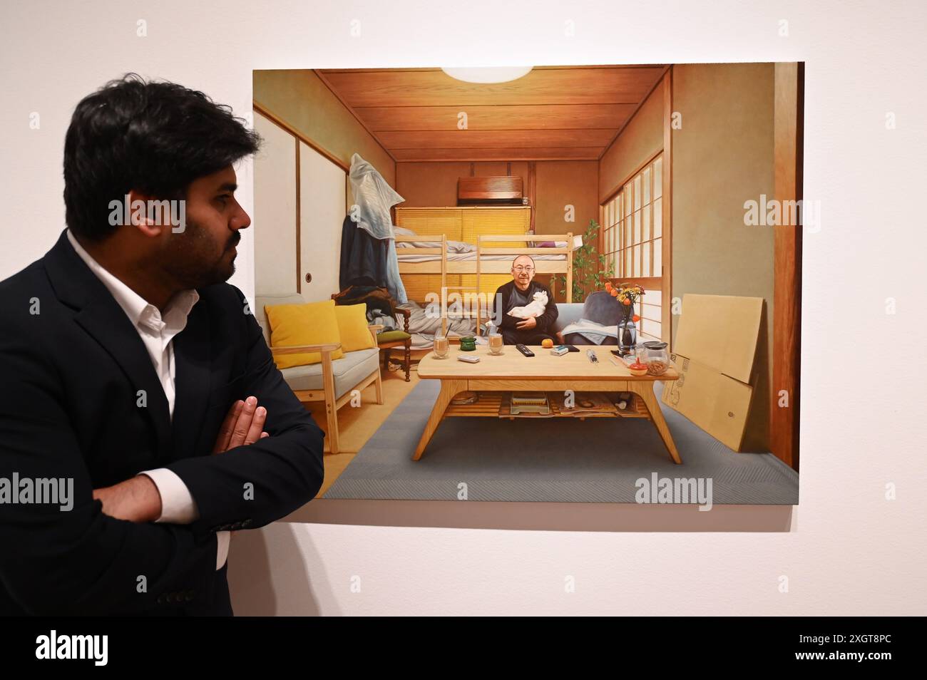 Antony Williams a annoncé comme gagnant du Herbert Smith Freehills Portrait Award 2024 le célèbre concours de peinture de la National Portrait Gallery revient pour sa quarante-deuxième année grâce au soutien du nouveau commanditaire principal, Herbert Smith Freehills. Rebecca Orcutt remporte le Young Artist Award pour son autoportrait Before It’s Ruined (or an Unalized Mean Side). L'exposition est gratuite du 11 juillet au 27 octobre 2024. Banque D'Images