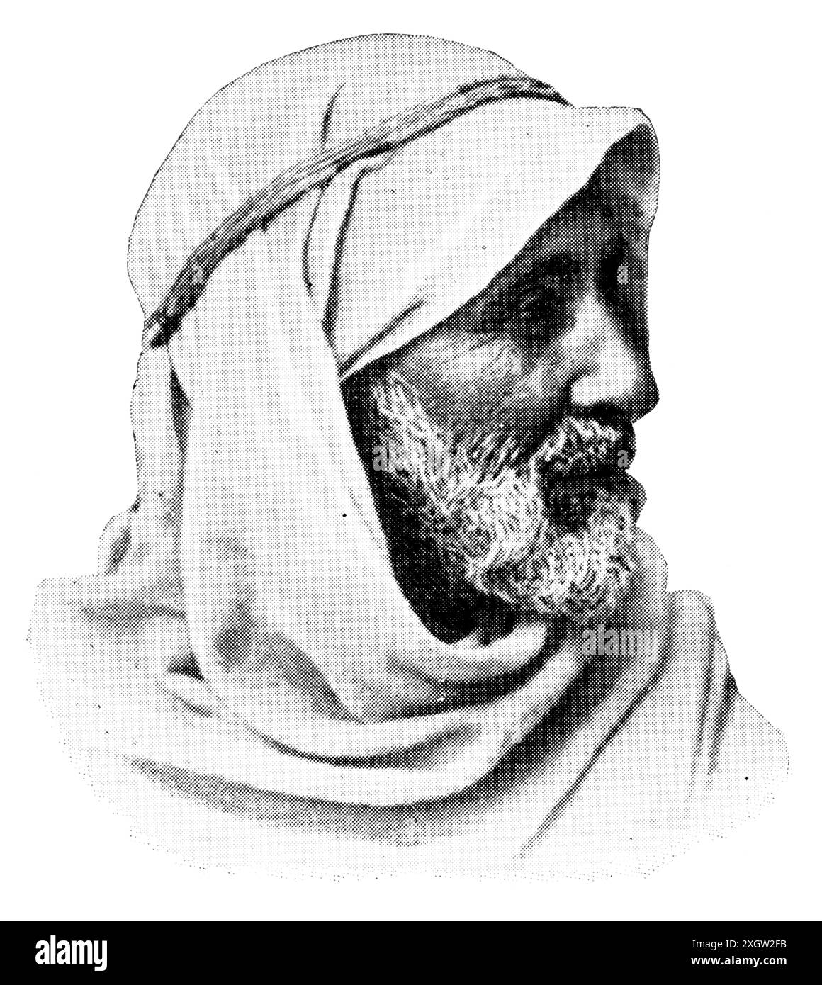 Peuples africains. Portrait des Bédouins, sont pastoralement nomades tribus arabes. Banque D'Images