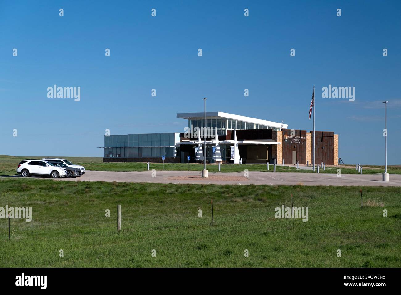 Centre d'accueil du site historique national Minuteman missile dans le Dakota du Sud Banque D'Images