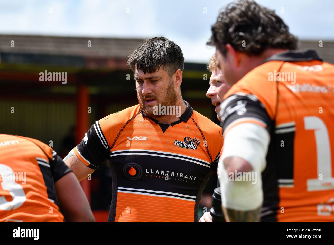 Port Talbot, pays de Galles. 6 juillet 2024. Rhys Evans des Tigers de Torfaen lors du match de la conférence JES Group Rugby League entre Aberavon Fighting Irish et Torfaen Tigers à Aberavon Harlequins RFC à Port Talbot, pays de Galles, Royaume-Uni, le 6 juillet 2024. Crédit : Duncan Thomas/Majestic Media. Banque D'Images