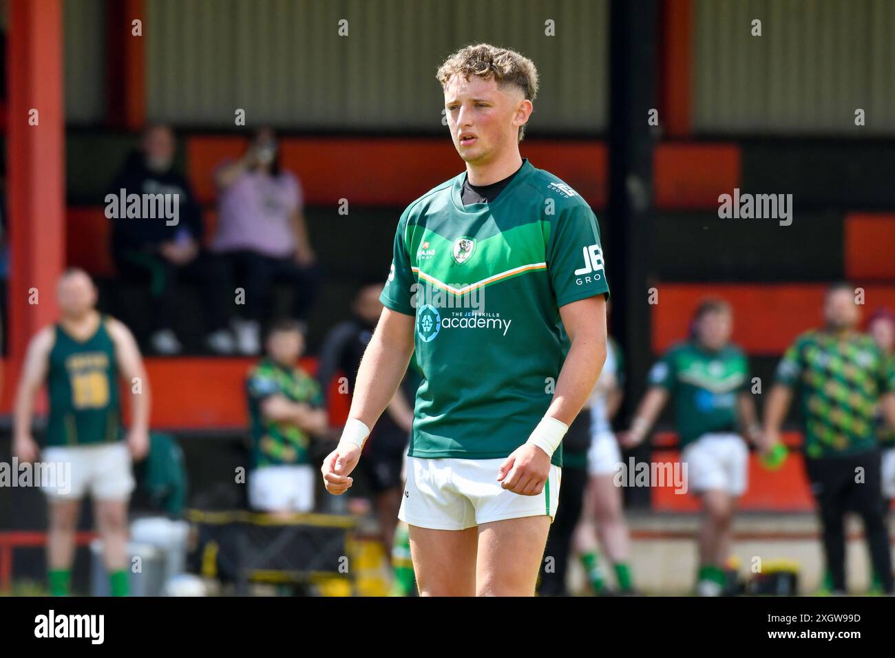 Port Talbot, pays de Galles. 6 juillet 2024. William McCarthy d'Aberavon Fighting Irish lors du match de la conférence JES Group Rugby League entre Aberavon Fighting Irish et Torfaen Tigers à Aberavon Harlequins RFC à Port Talbot, pays de Galles, Royaume-Uni, le 6 juillet 2024. Crédit : Duncan Thomas/Majestic Media. Banque D'Images